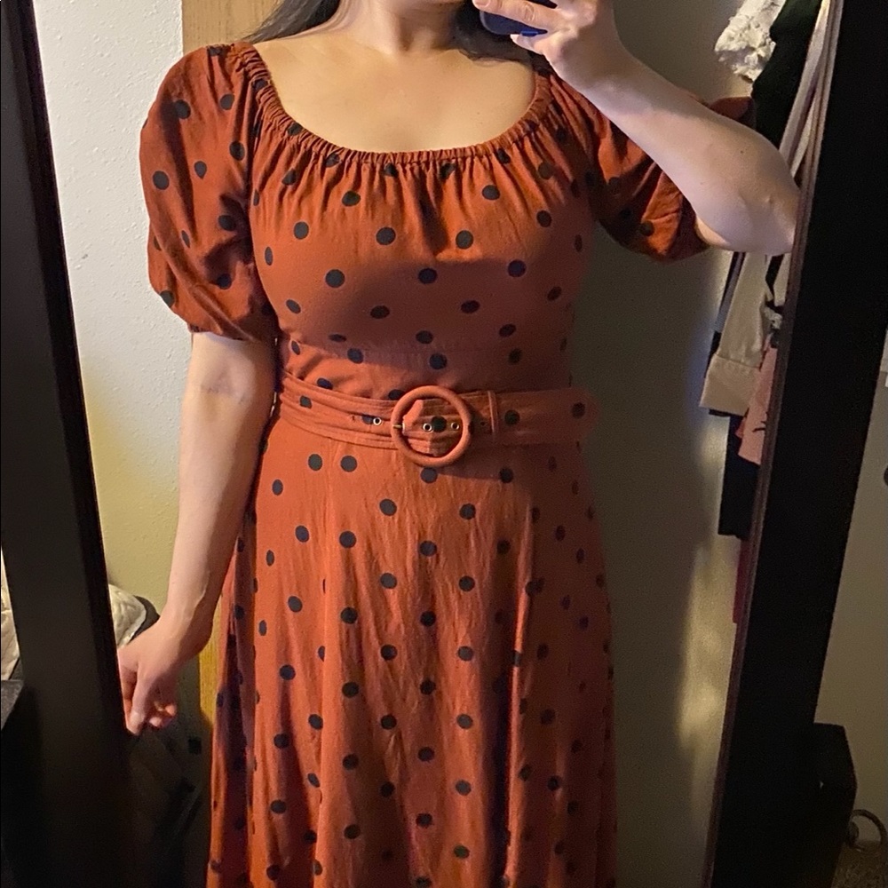 Maeve by Anthropologie Lucienne Polka Dot Dress - Picture 11 of 16